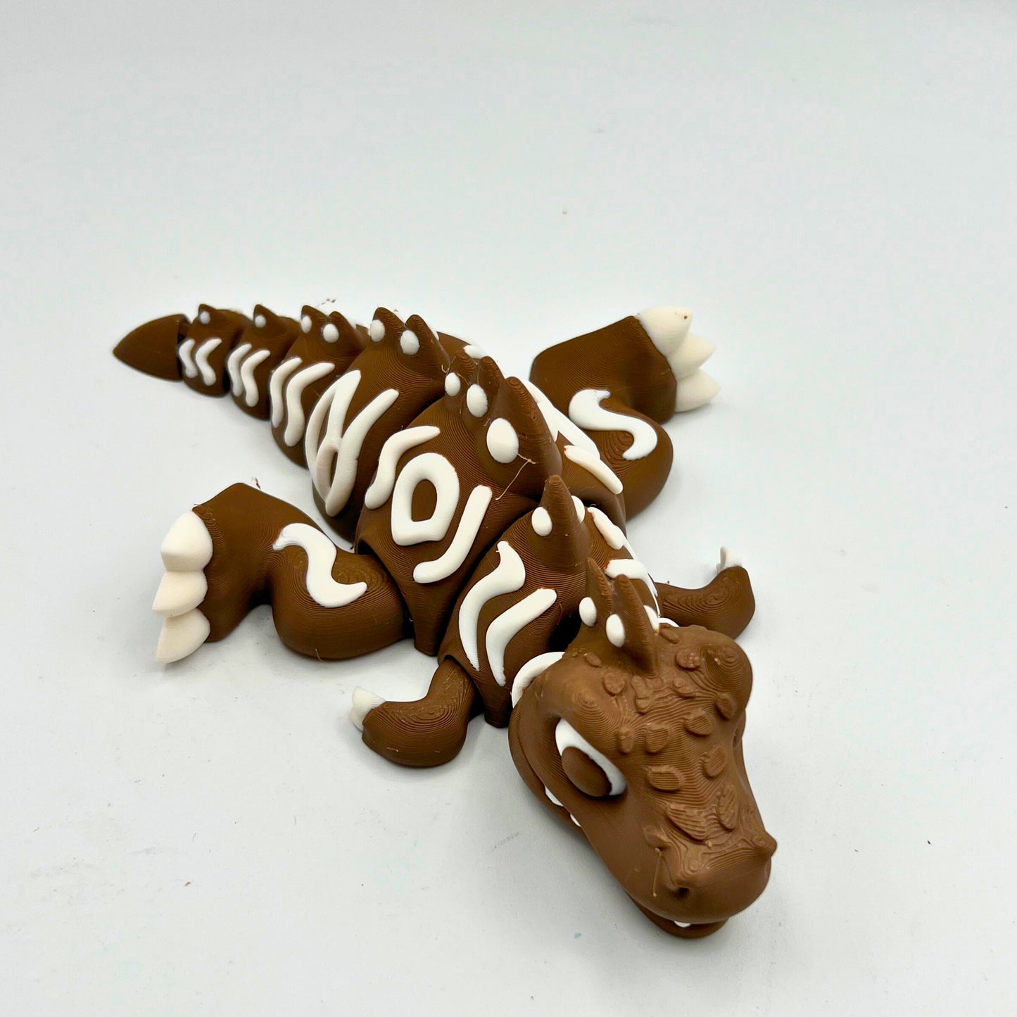 Flexi Gingerbread style T-Rex sensory fidget Toy