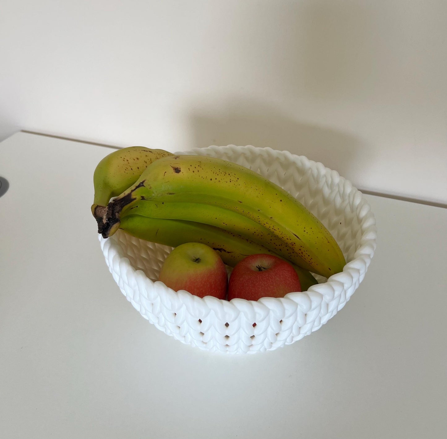 3D Printed Knitted-Effect Fruit Bowl: Food-Safe Kitchen Centerpiece