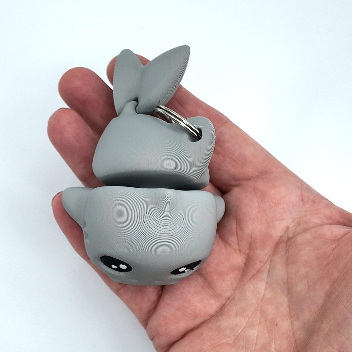 3D Printed Baby Shark Keyring: Articulated Fidget Toy Bag Tag