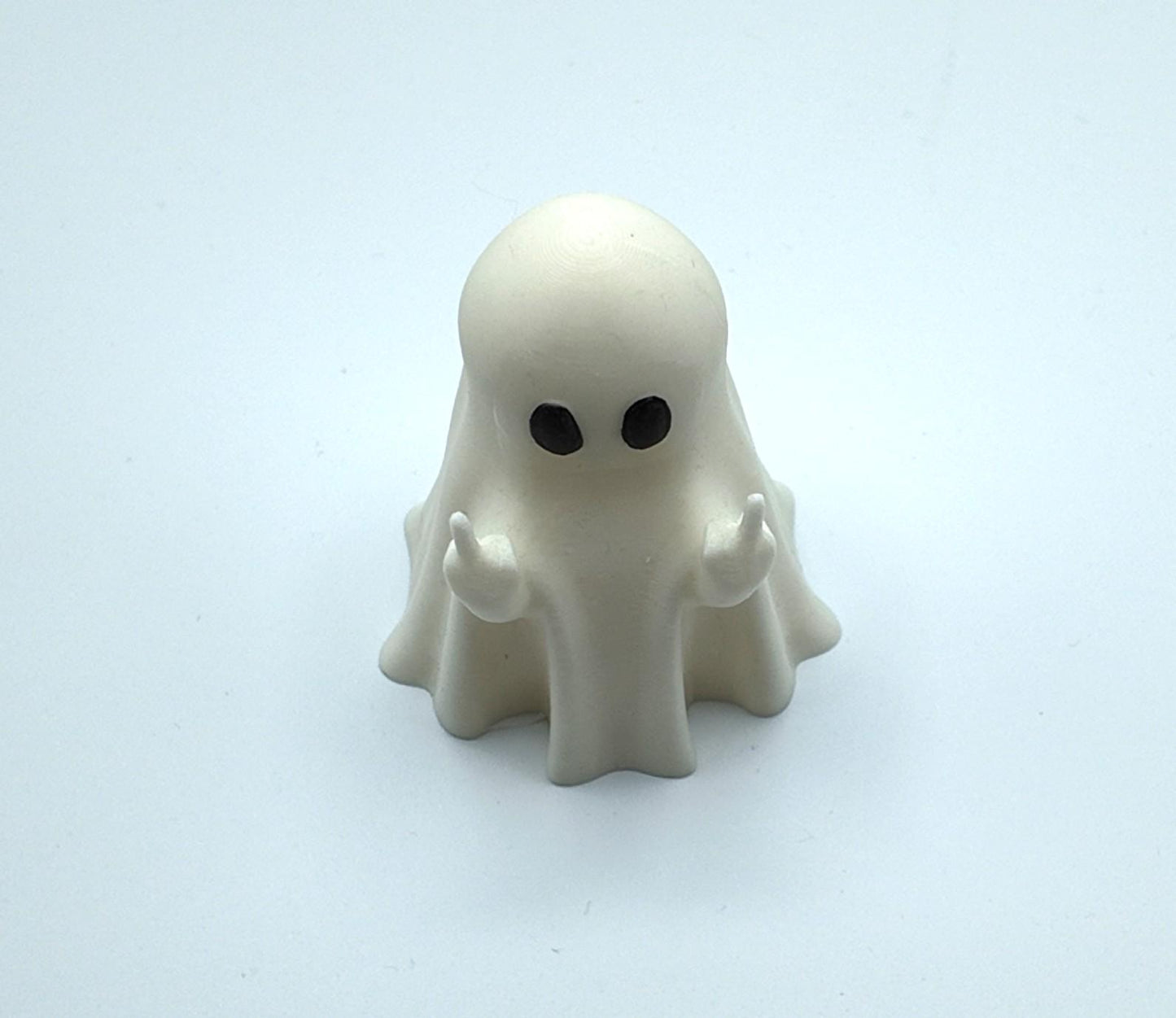Funny Middle Finger Ghost Ornament: Cheeky Gothic Halloween Decor