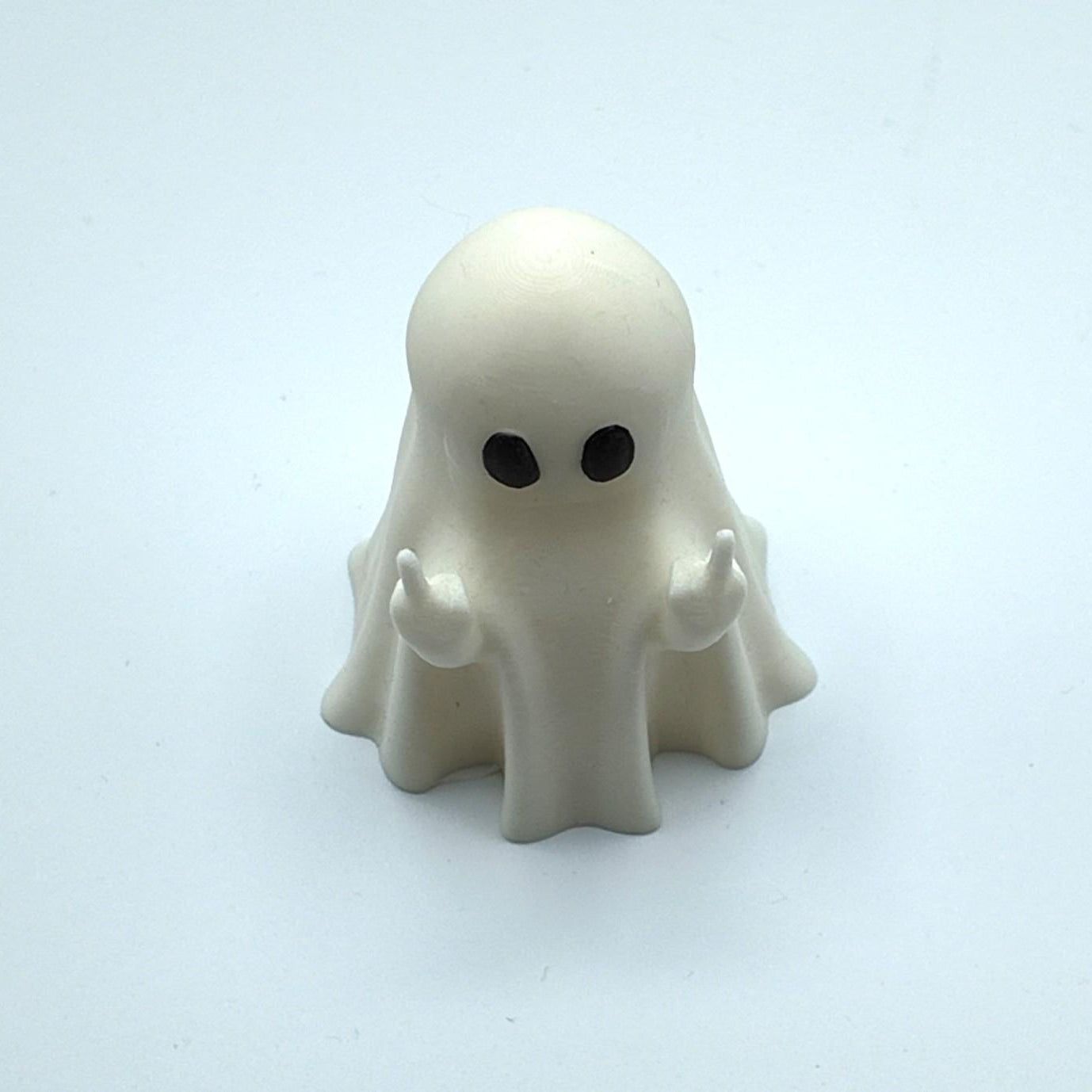 Funny Middle Finger Ghost Ornament: Cheeky Gothic Halloween Decor