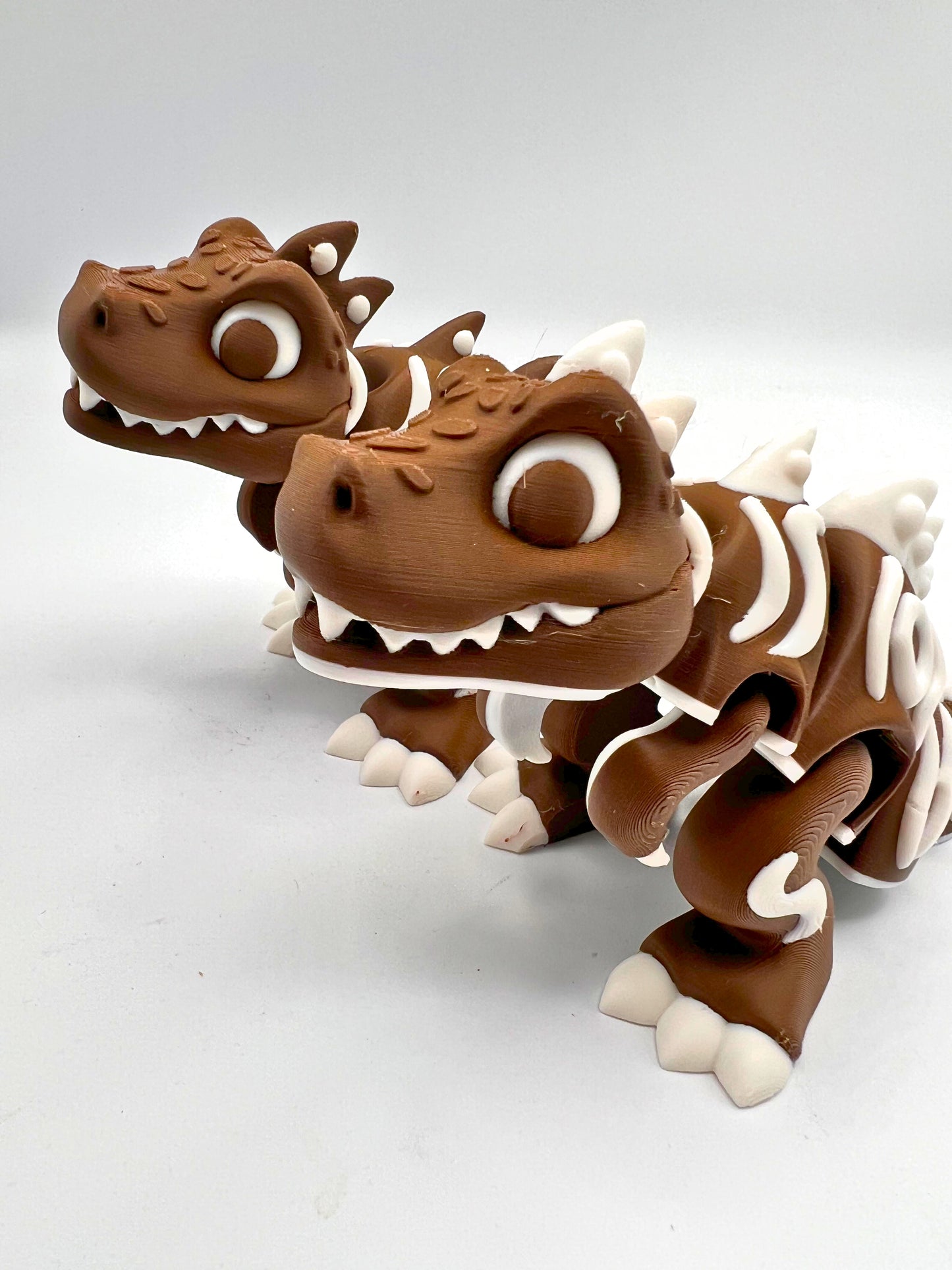 Flexi Gingerbread style T-Rex sensory fidget Toy