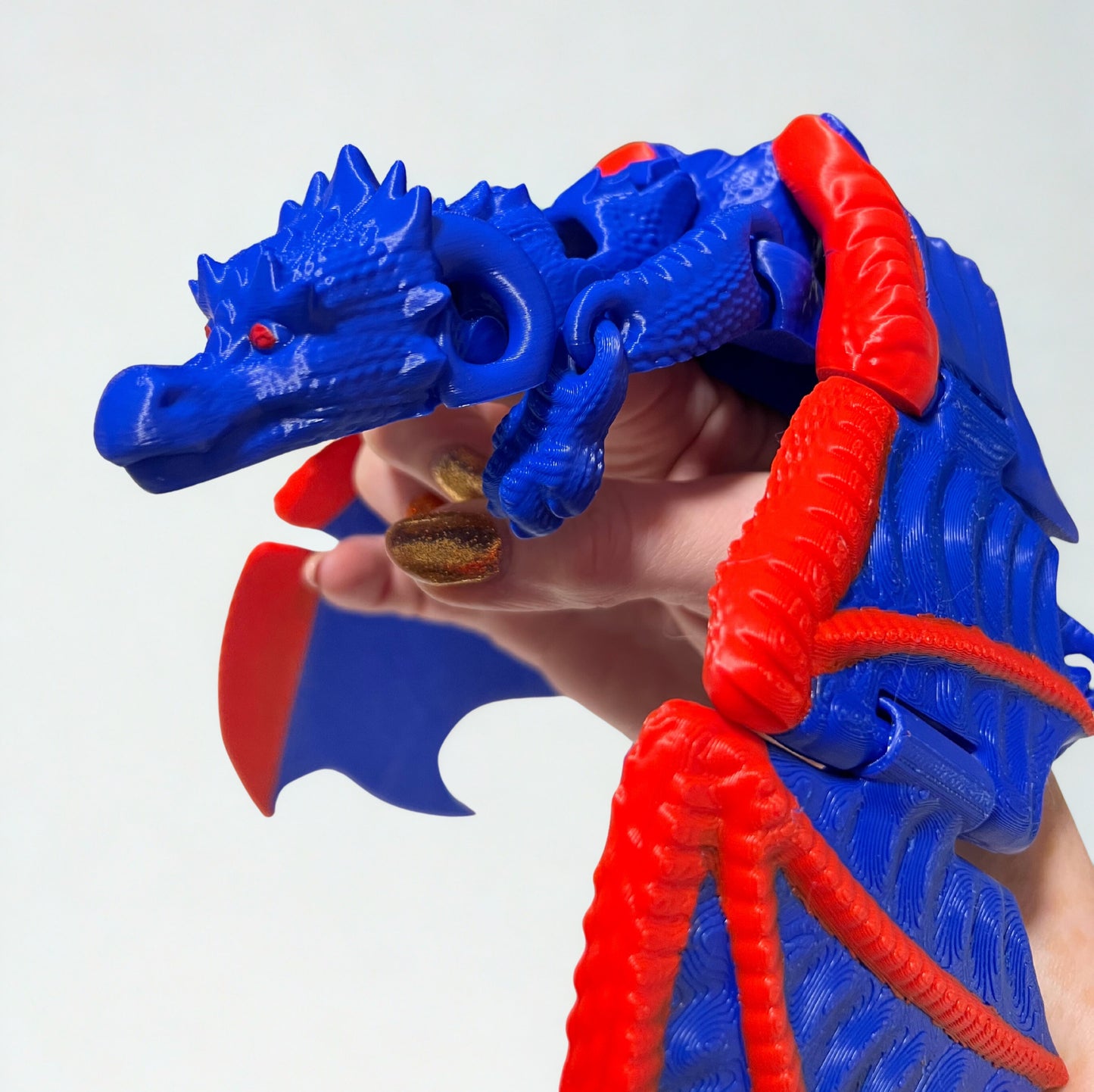 Dragon finger puppet articulated fidget toy