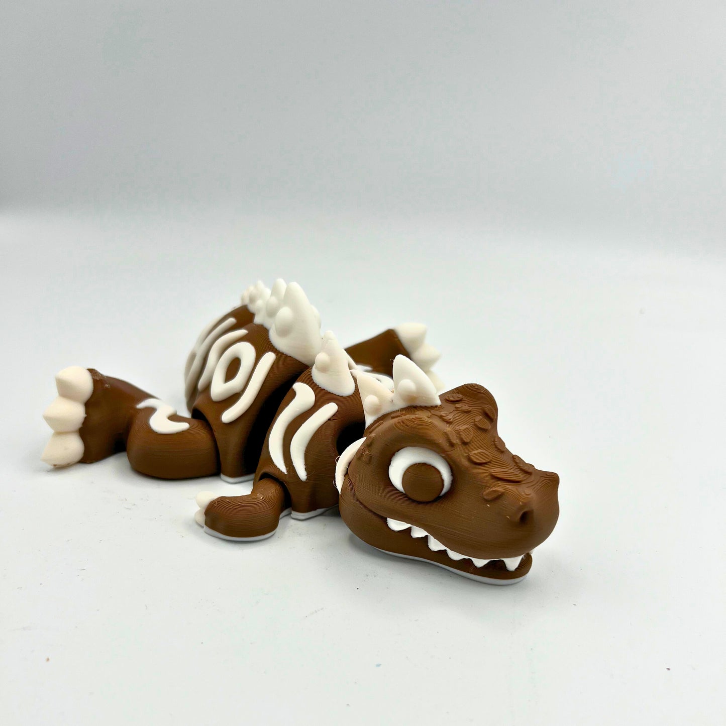 Flexi Gingerbread style T-Rex sensory fidget Toy