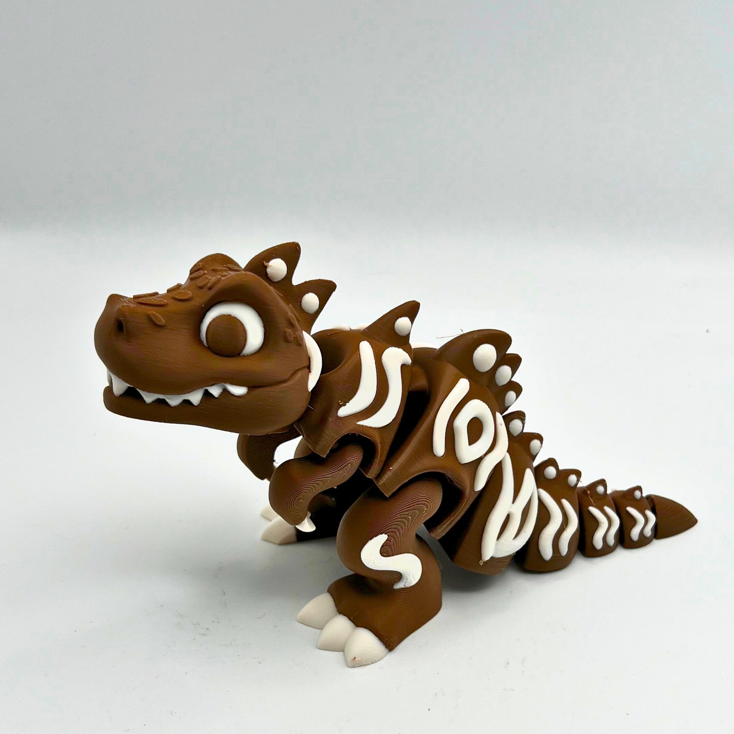 Flexi Gingerbread style T-Rex sensory fidget Toy