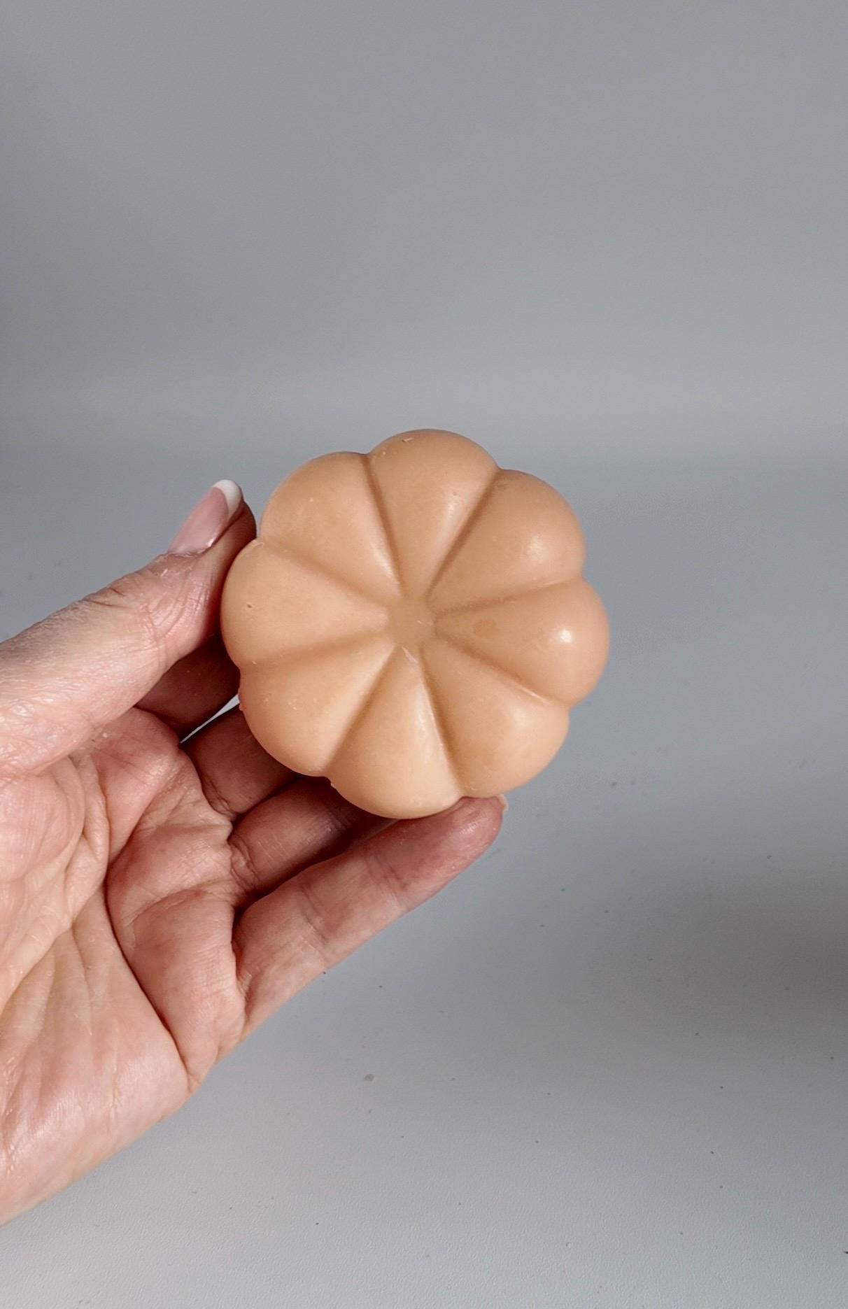 Handmade Pumpkin shaped Soap: Orange Cinnamon Scent, Vegan Shea Butter Soap