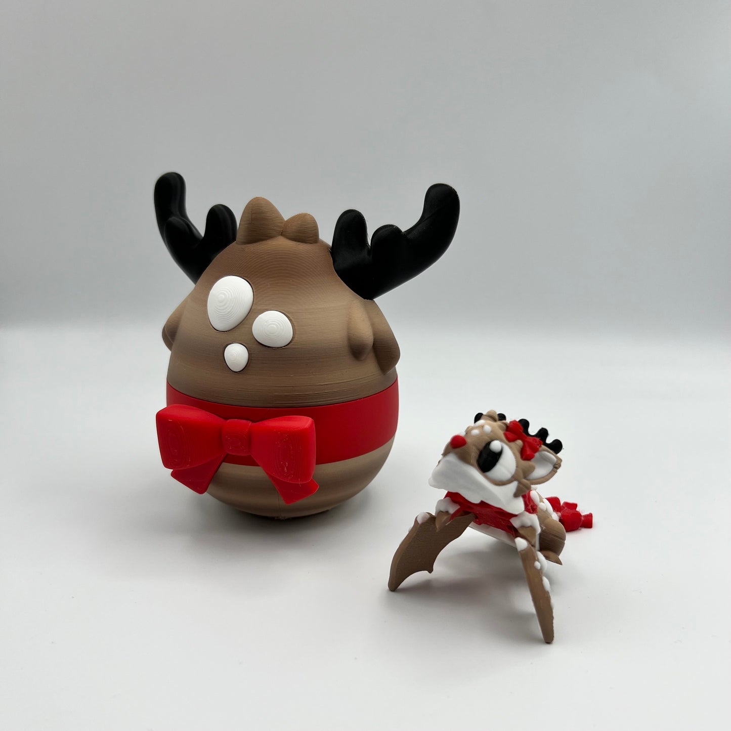 3D printed mini Reindeer Dragon and Egg