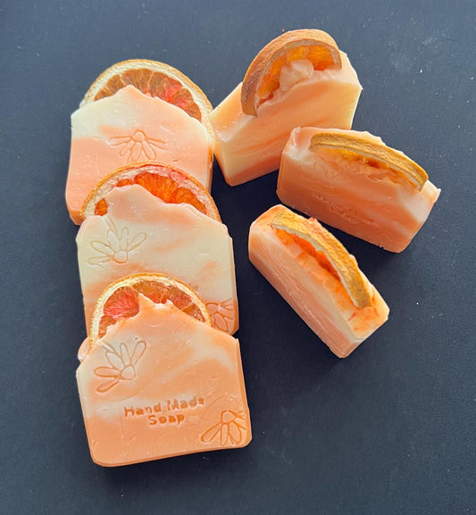 Handmade Vegan Soap: Orange Cinnamon Shea Butter Natural Soap