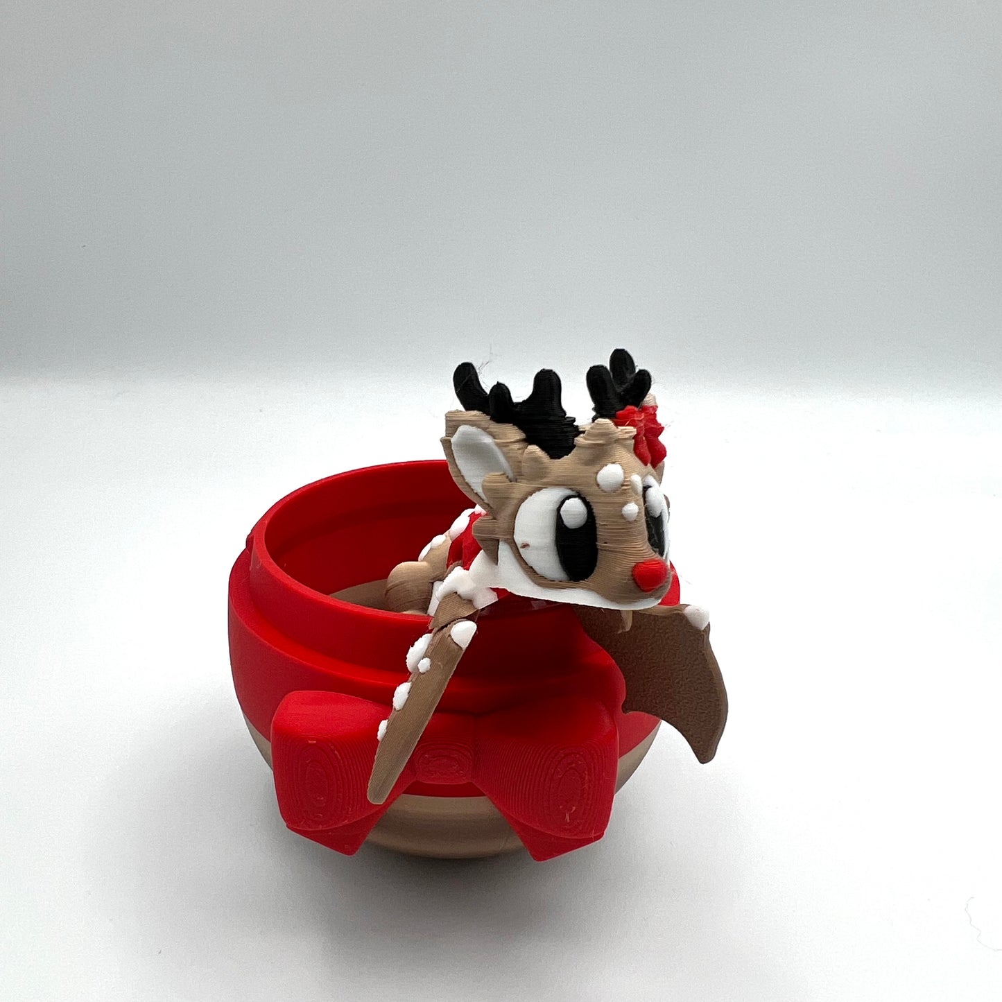 3D printed mini Reindeer Dragon and Egg