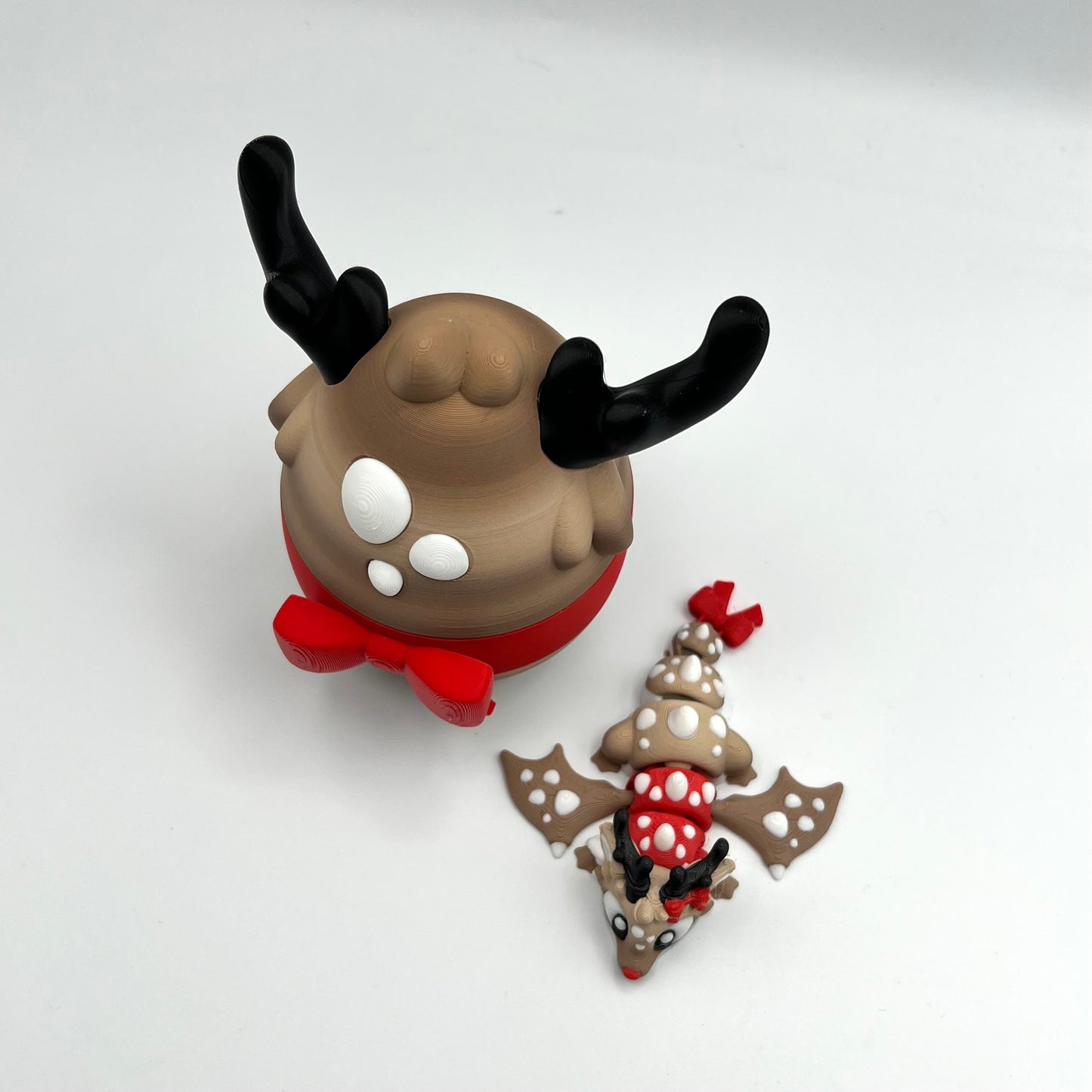 3D printed mini Reindeer Dragon and Egg