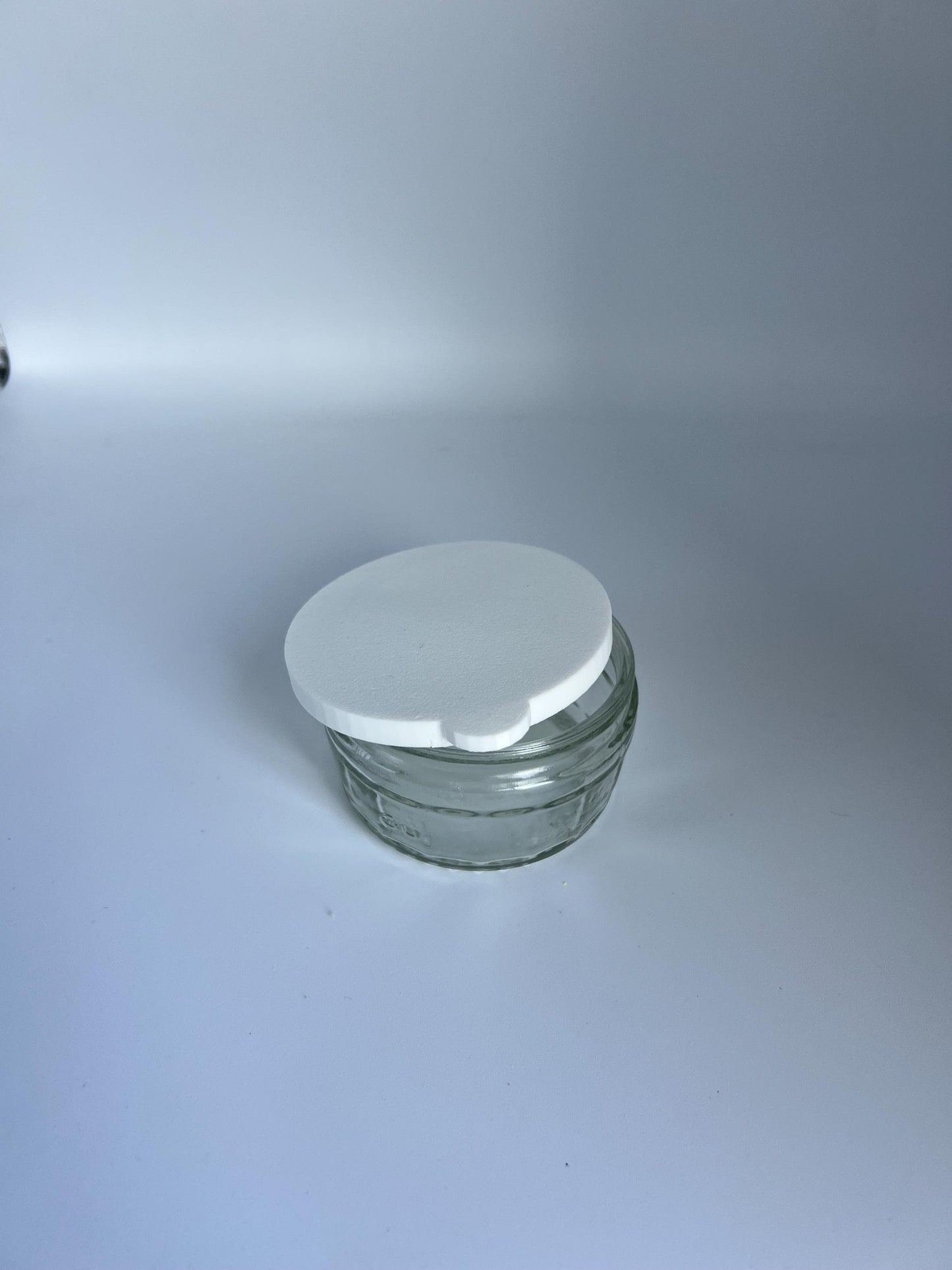 Gu Pot Lids: Flexible White 3D Printed Ramekin Jar Covers - Pack of 4