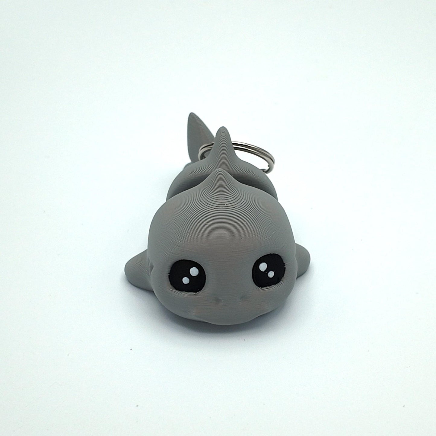 3D Printed Baby Shark Keyring: Articulated Fidget Toy Bag Tag