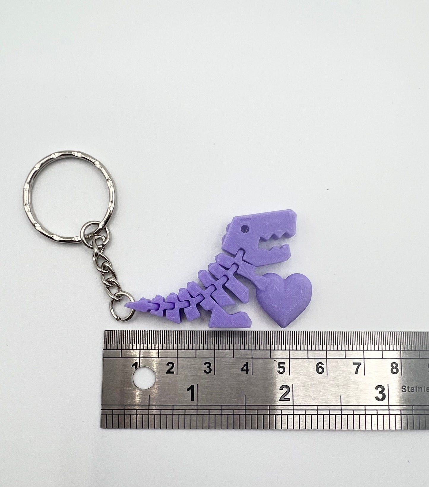 10 Pack - Mini Flexi Rex Fidget Toy with heart, Flexy Rexy 3D Printed Dinosaur toy, stress reliever, ADHD Toy