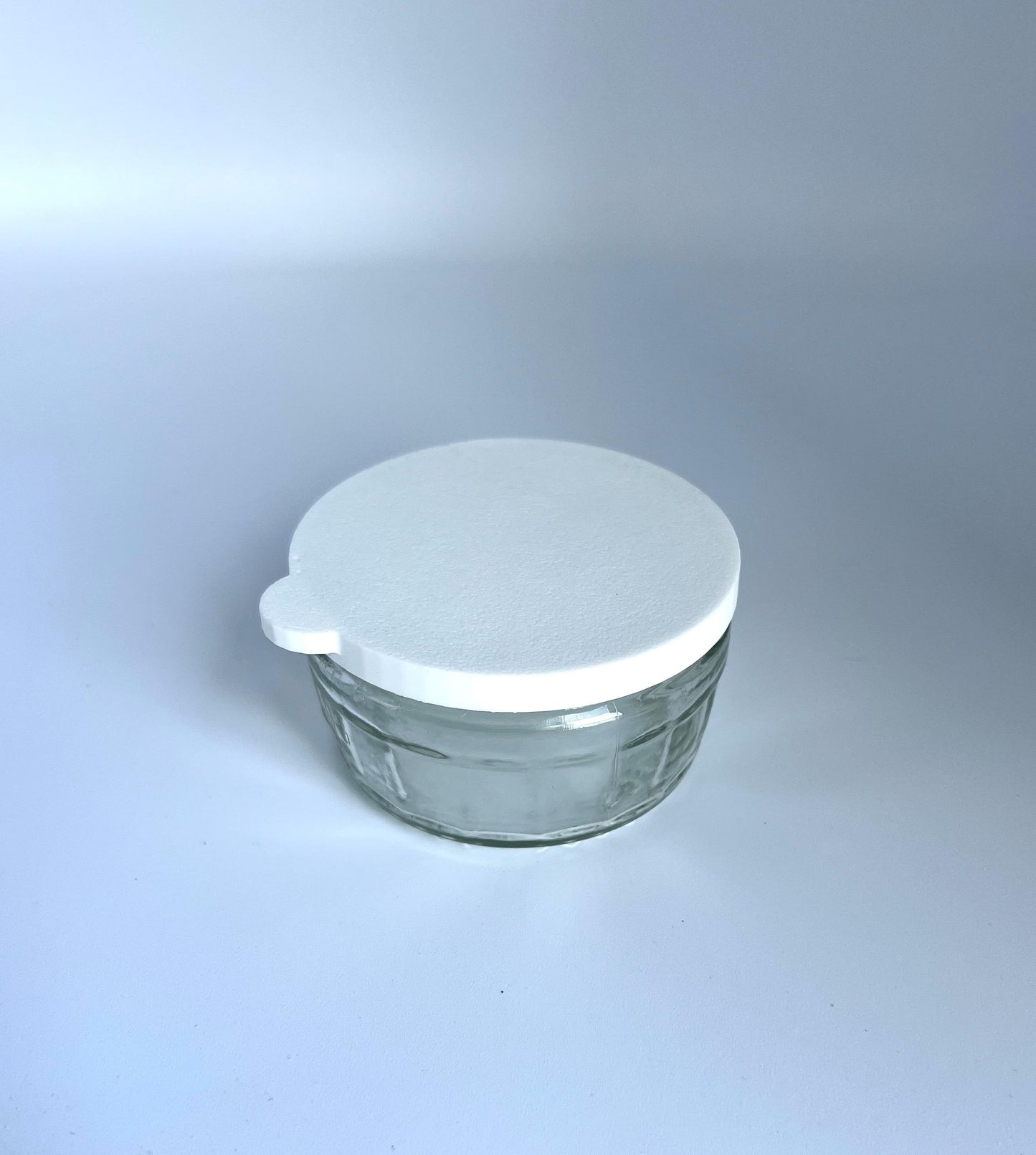 Gu Pot Lids: Flexible White 3D Printed Ramekin Jar Covers - Pack of 4