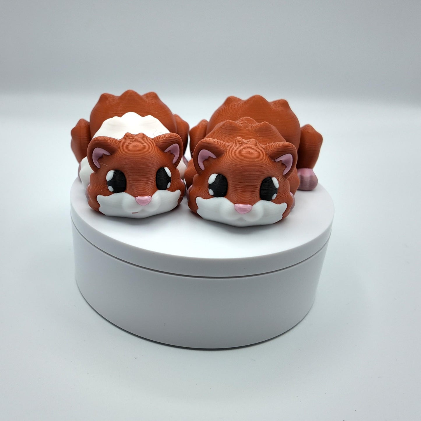 Articulated Hamster Fidget Toy: 3D Printed Desk Pet, Bag Charm Option