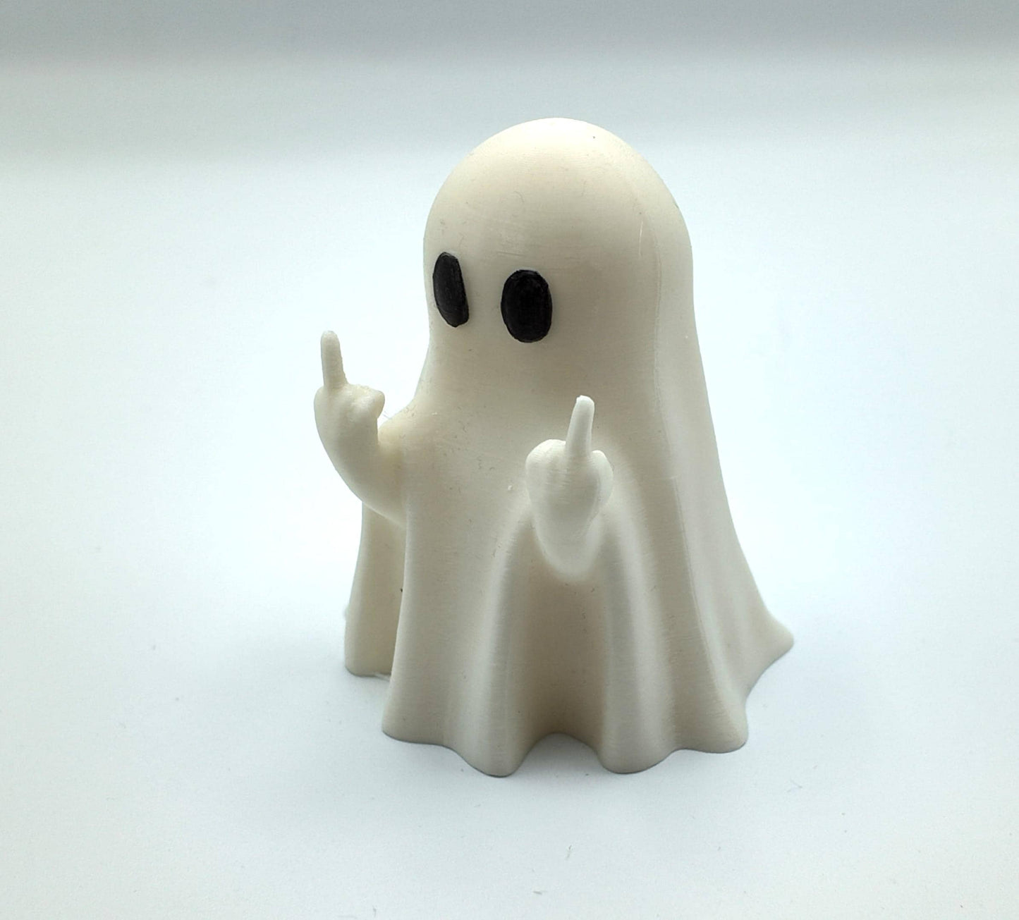 Funny Middle Finger Ghost Ornament: Cheeky Gothic Halloween Decor