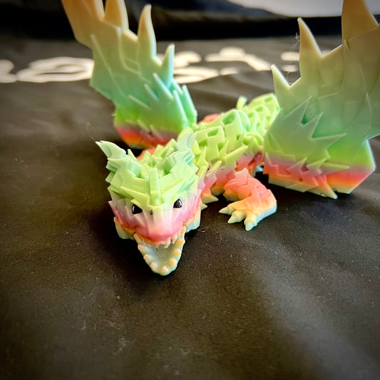 Glow in the dark Thunder Dragon with wings and moving jaw