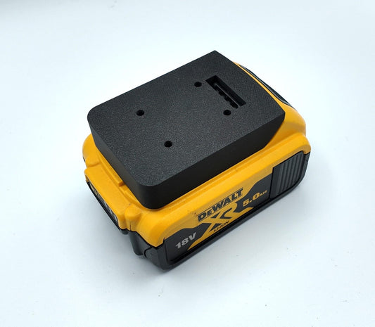 3D Printed DeWalt Battery Cover & Wall Mount: 18-20V Dust Protector