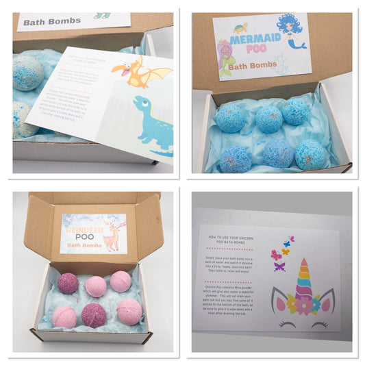 Funny Poo Bath Bombs: Christmas Stocking Fillers, Novelty Gift