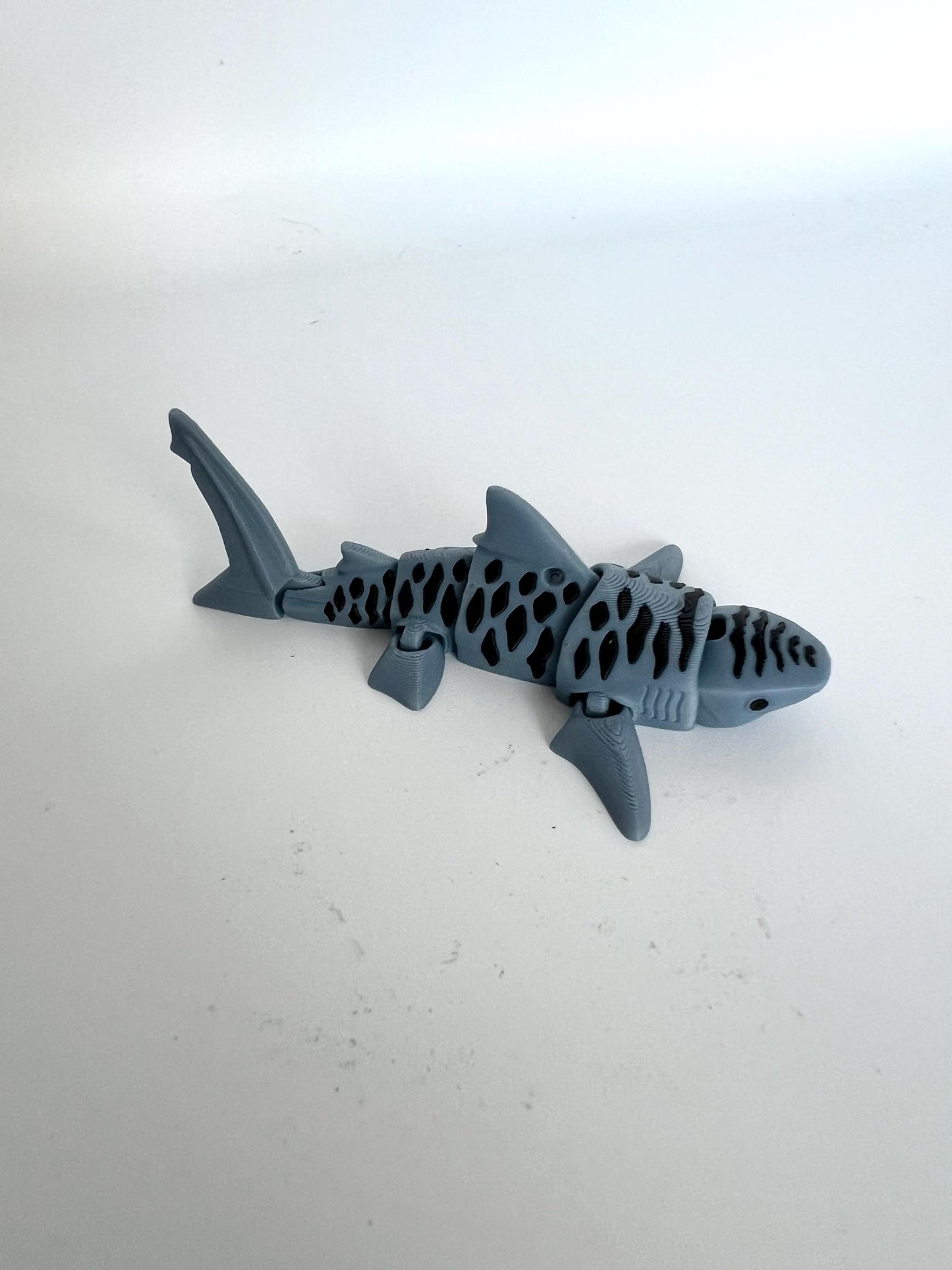 Pack of 3 Articulated Shark Sensory Toys – Tiger Shark, Great White + Hammerhead – Educational Fidget Toys for Kids, Teachers & Classrooms