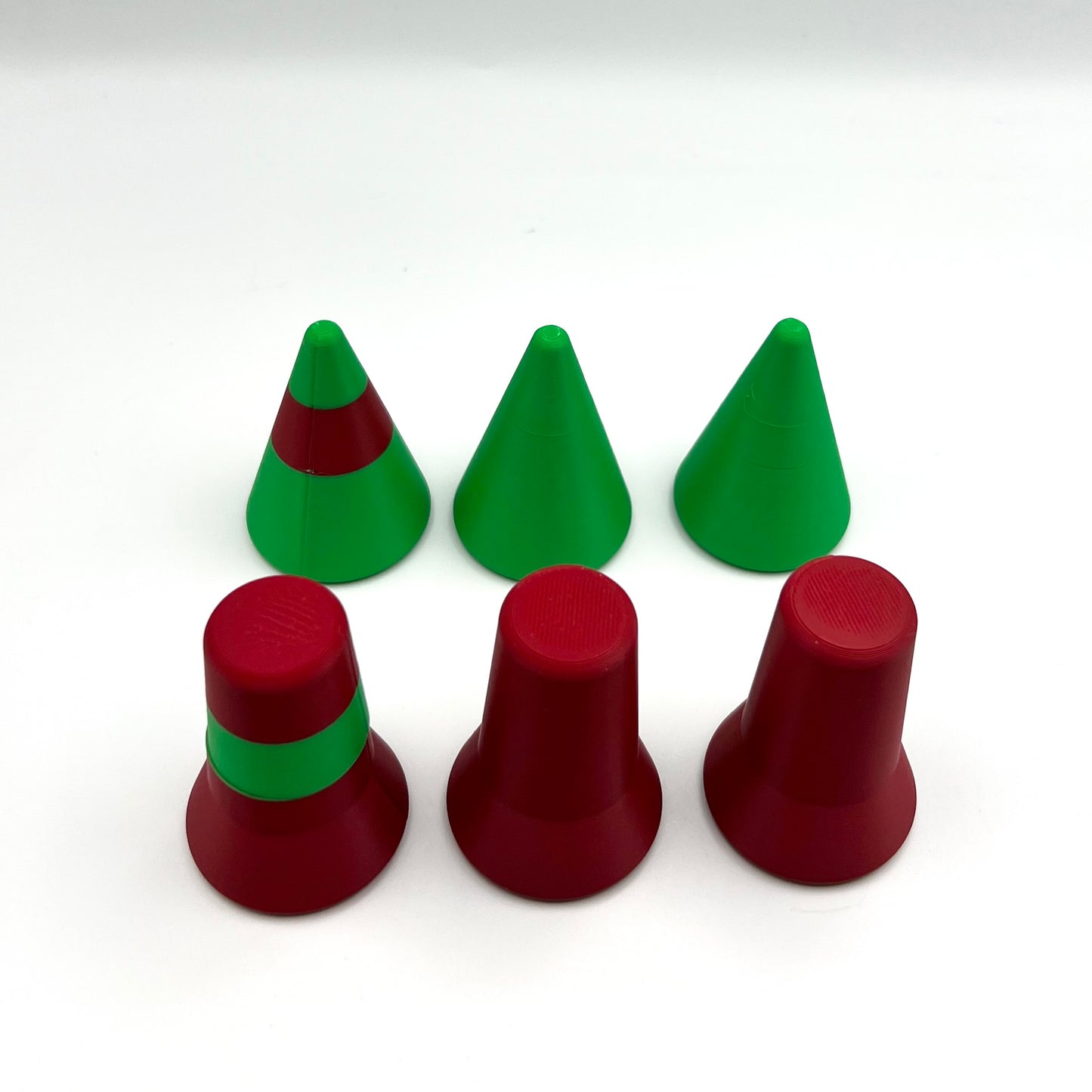 Set of 6 Large 3D IALA A Channel Markers - Sailing / Water sports training aid.  Buoyage Training