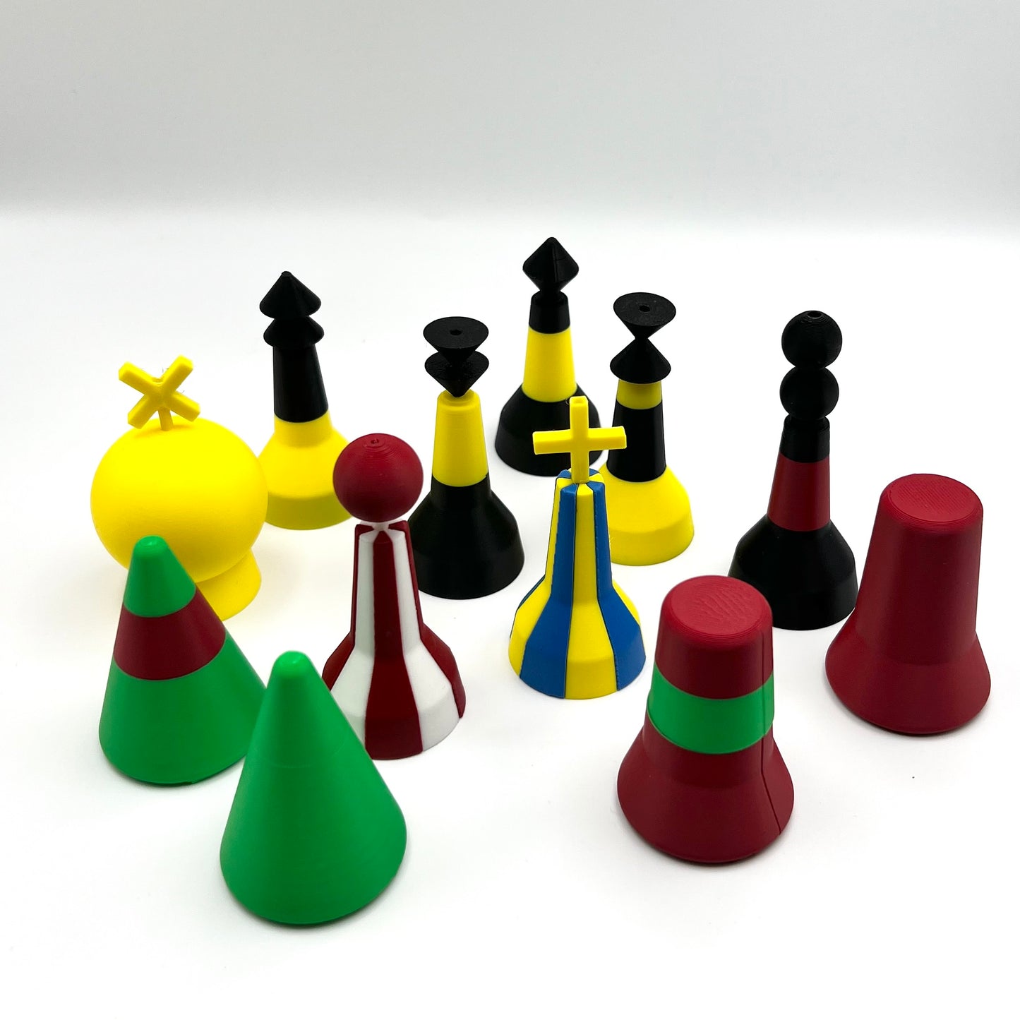 Set of 12 Small 3D magnetic Buoyage Training Aids -  IALA A : Sailing / Water sports Training Aid - Buoyage