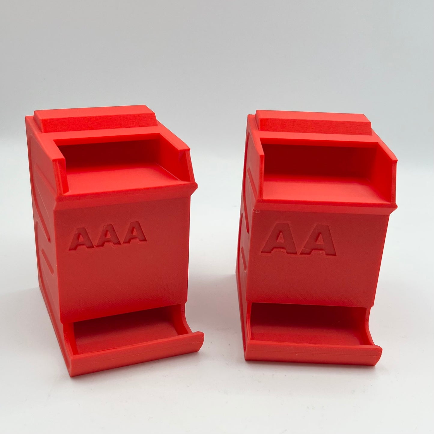 3D Printed AA AAA Battery Holder: Stackable Desk Organizer