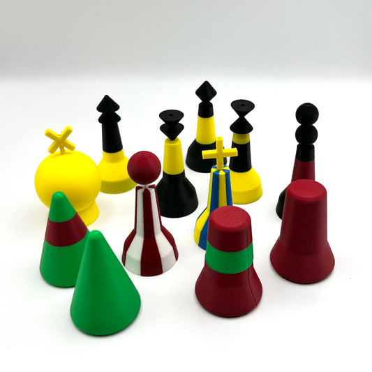 Set of 12 Small 3D magnetic Buoyage Training Aids -  IALA A : Sailing / Water sports Training Aid - Buoyage