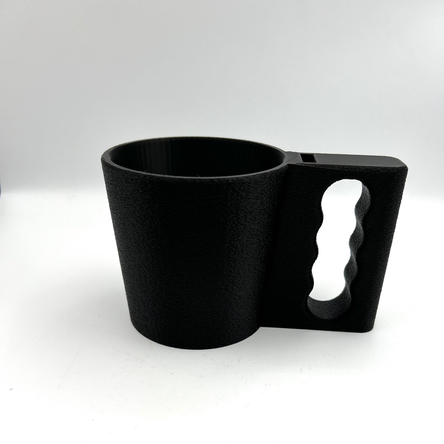 3D Printed Ice Cream Pint Holder: Easy-Grip Mug with Spoon Slot