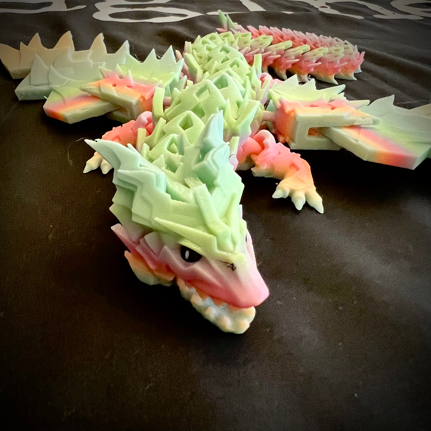 Glow in the dark Thunder Dragon with wings and moving jaw