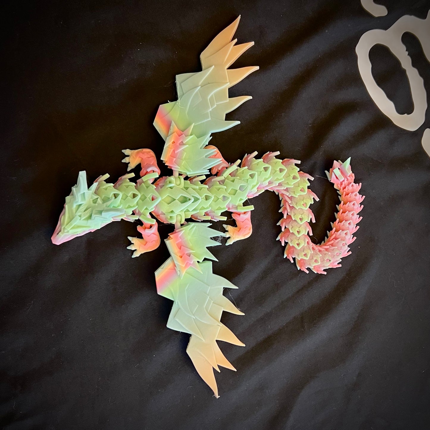 Glow in the dark Thunder Dragon with wings and moving jaw
