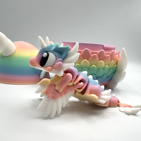 Mini Celestial Unicorn Dragon with Egg