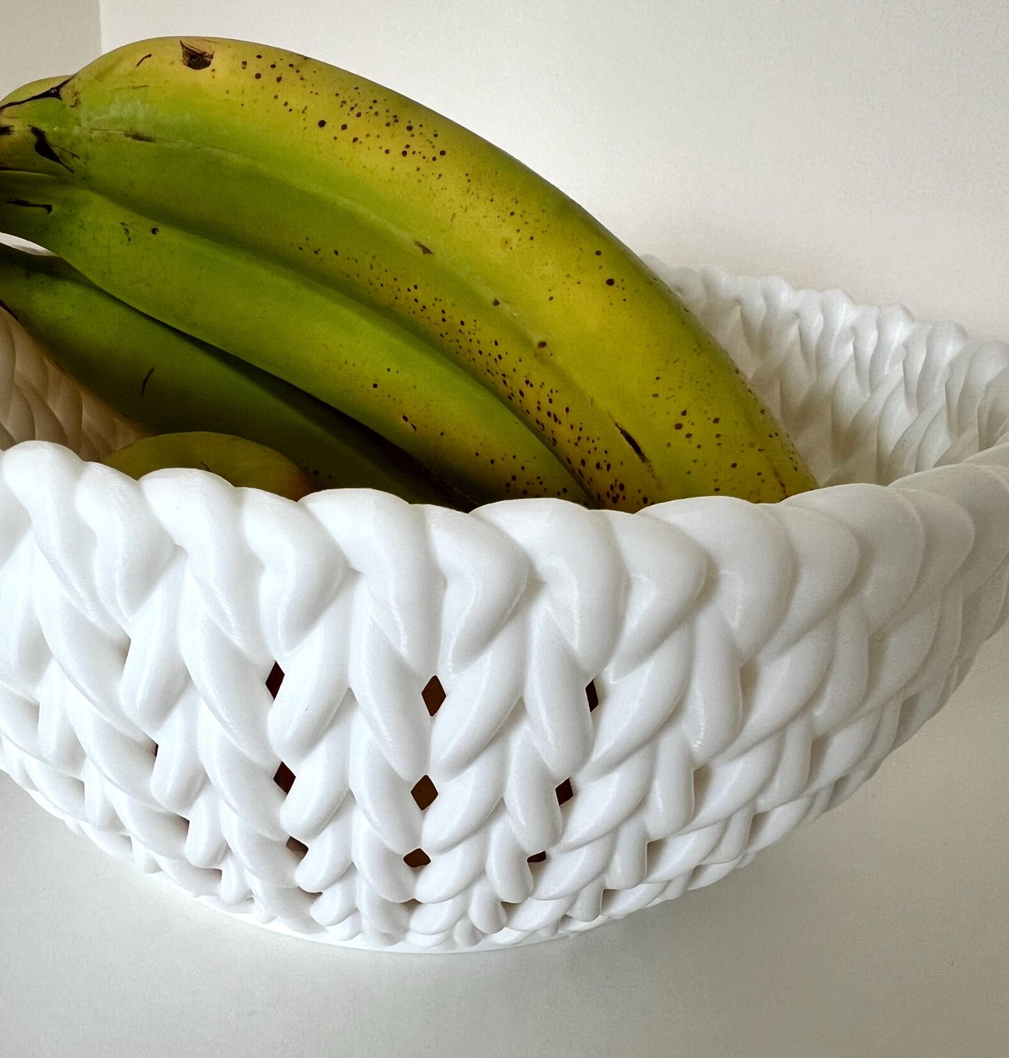 3D Printed Knitted-Effect Fruit Bowl: Food-Safe Kitchen Centerpiece
