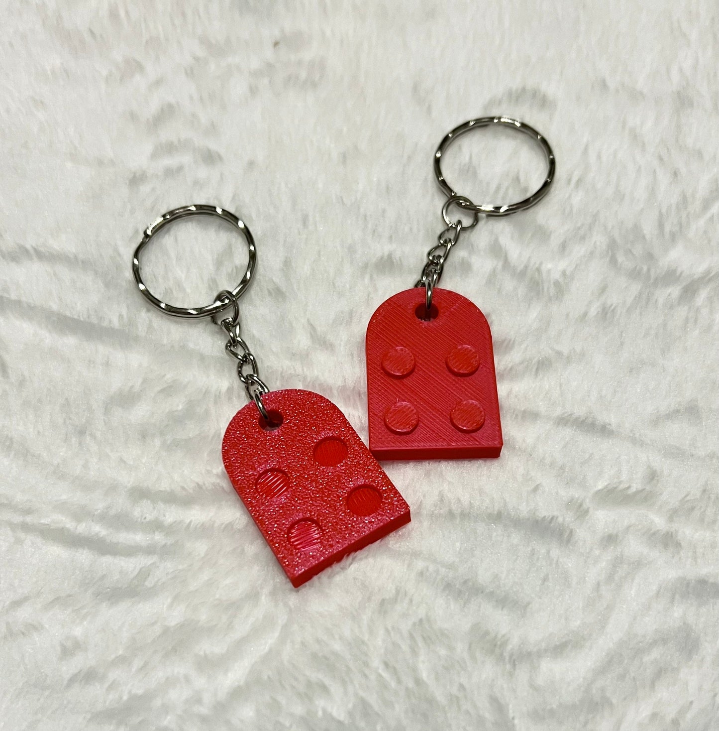 Lego style keyring love heart, two part couples keyrings, lovers keyring, best friend gift, ideal for someone you love