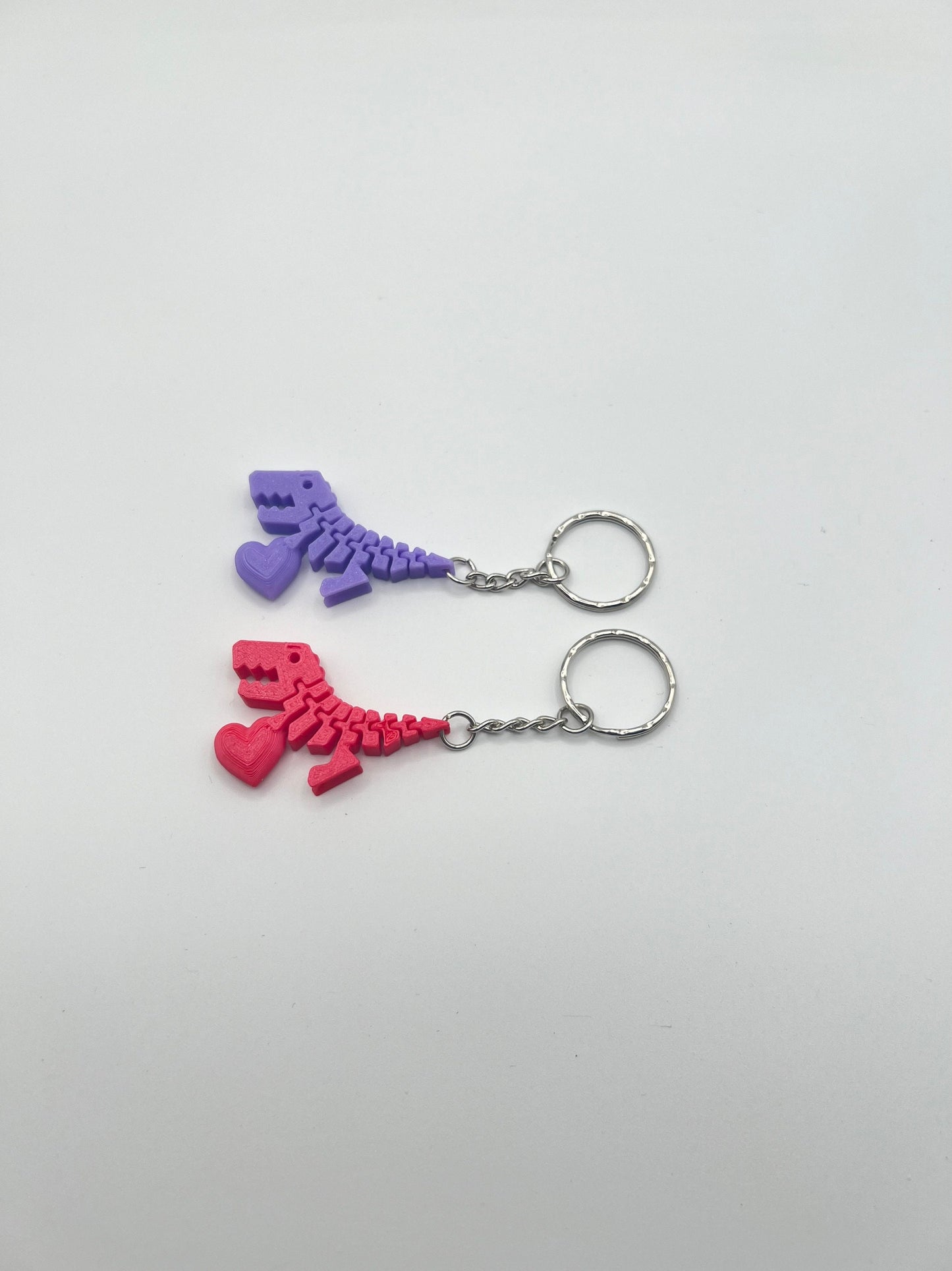 10 Pack - Mini Flexi Rex Fidget Toy with heart, Flexy Rexy 3D Printed Dinosaur toy, stress reliever, ADHD Toy