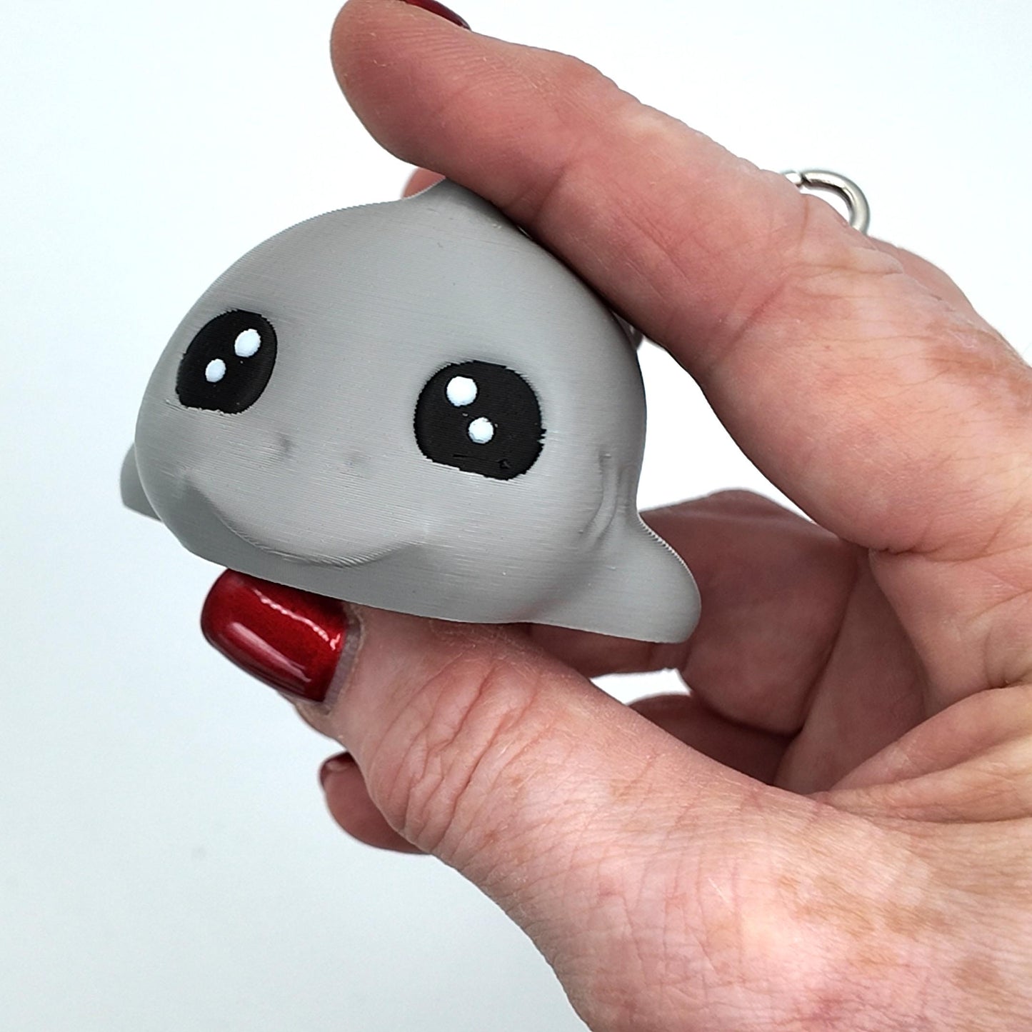 3D Printed Baby Shark Keyring: Articulated Fidget Toy Bag Tag