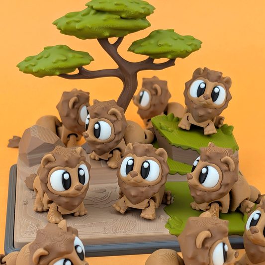 Flexi Lion Playset with 2 Lions.