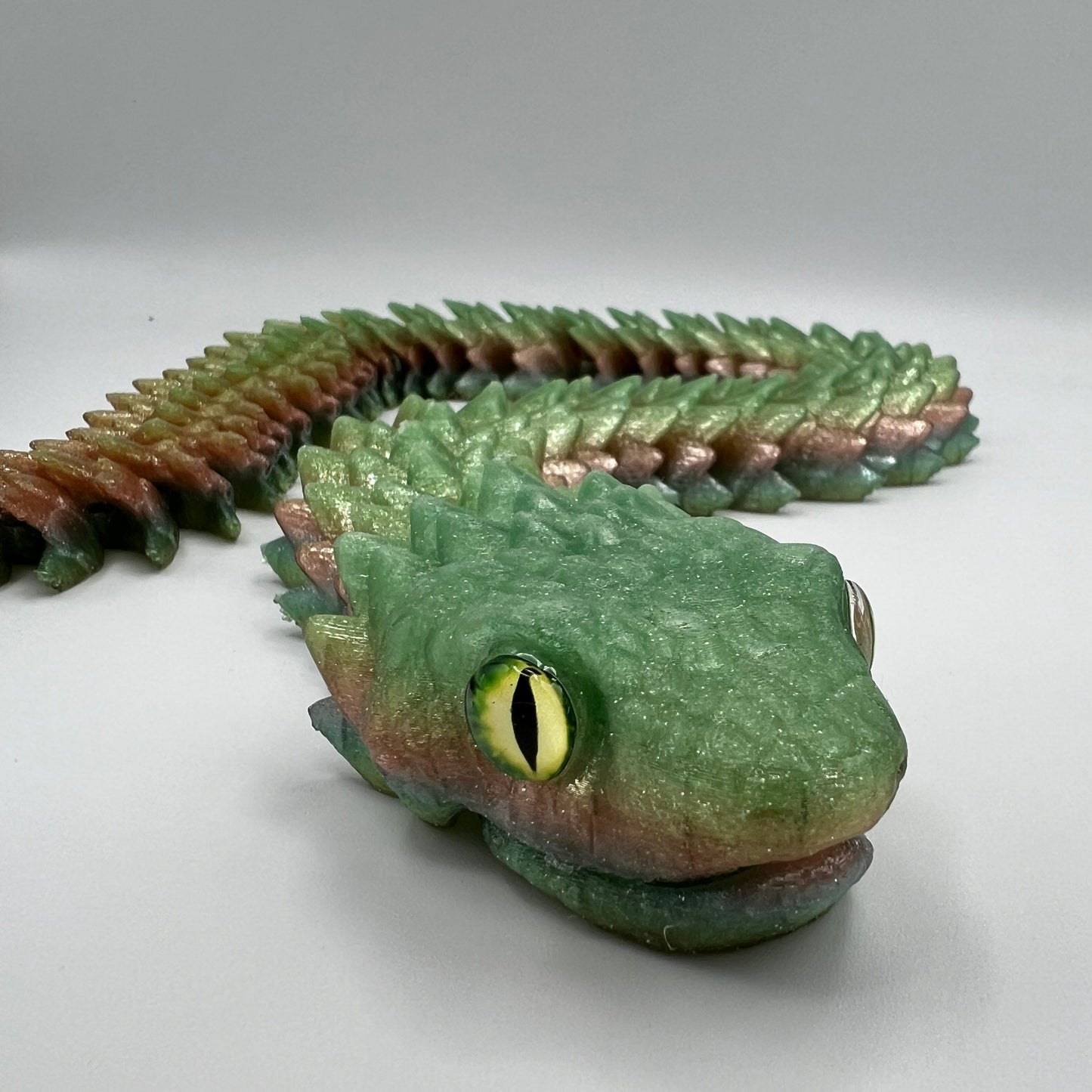 Articulated 3D Printed Snake — Fidget & Desk Toy