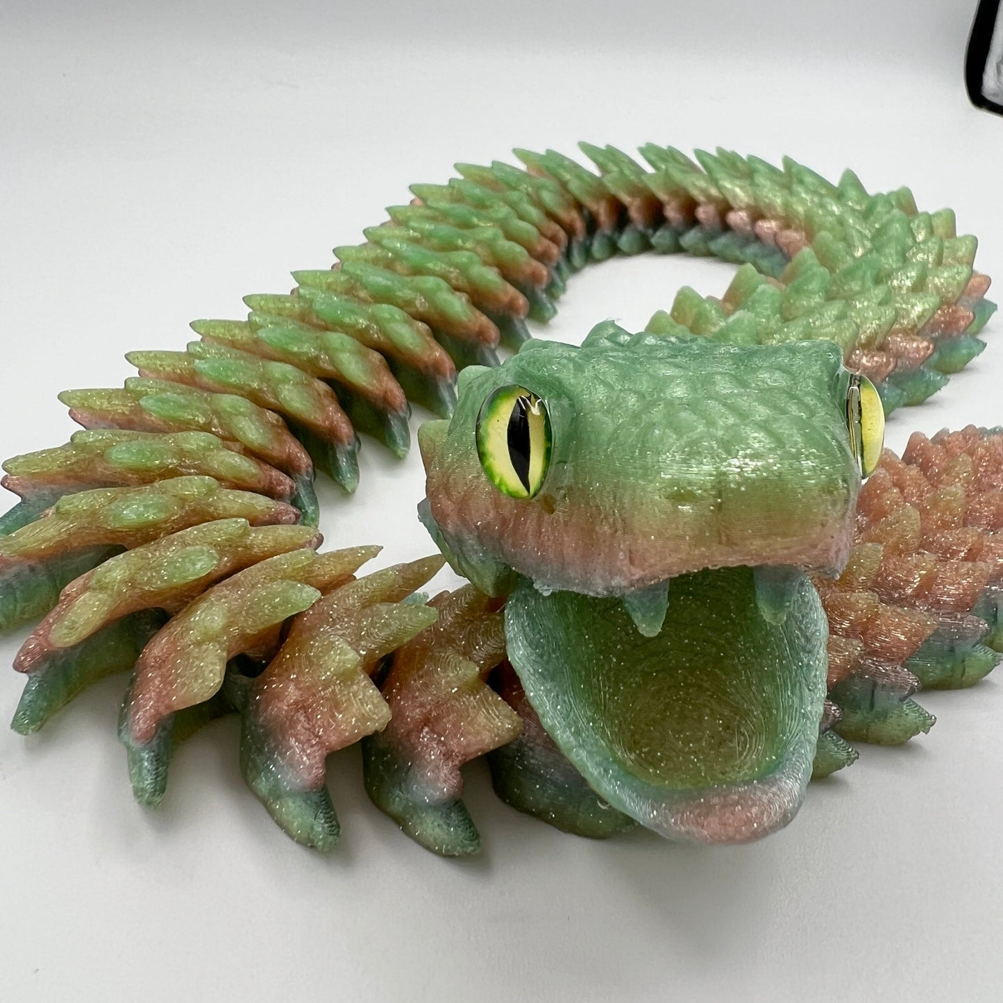 Articulated 3D Printed Snake — Fidget & Desk Toy