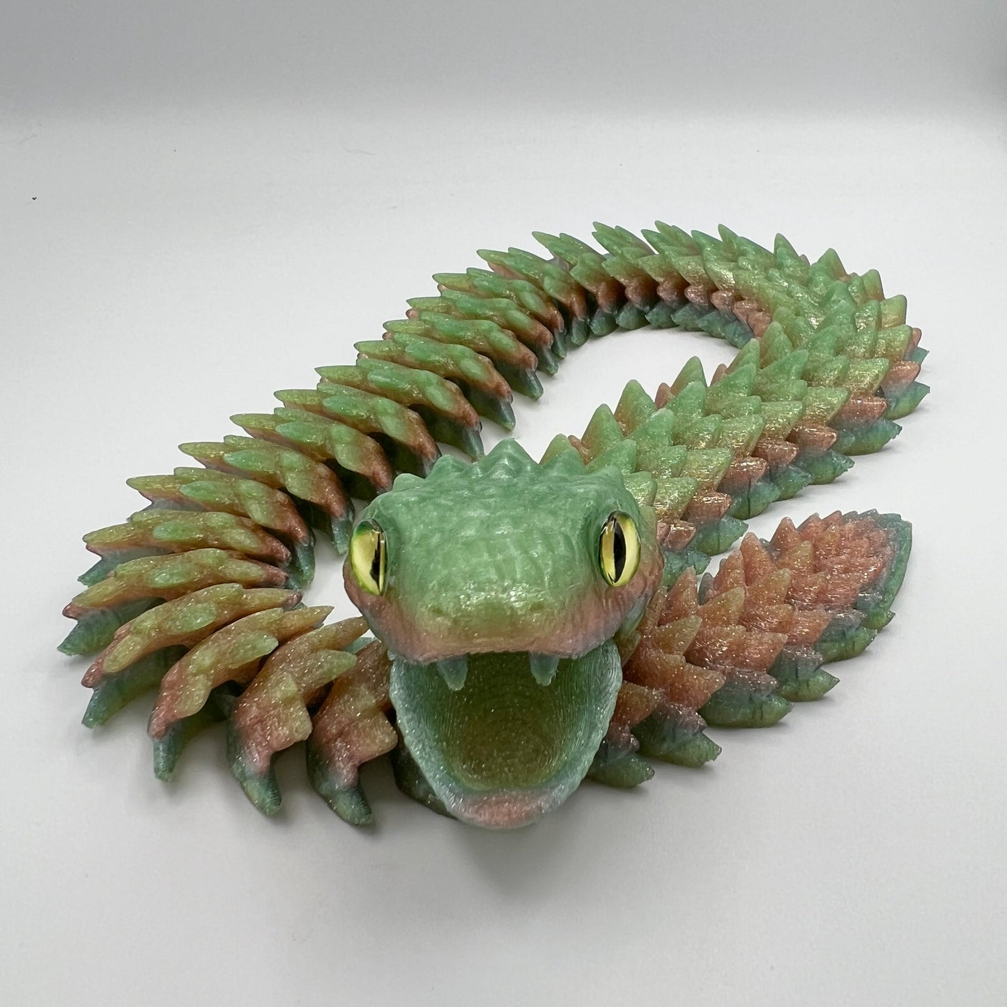 Articulated 3D Printed Snake — Fidget & Desk Toy