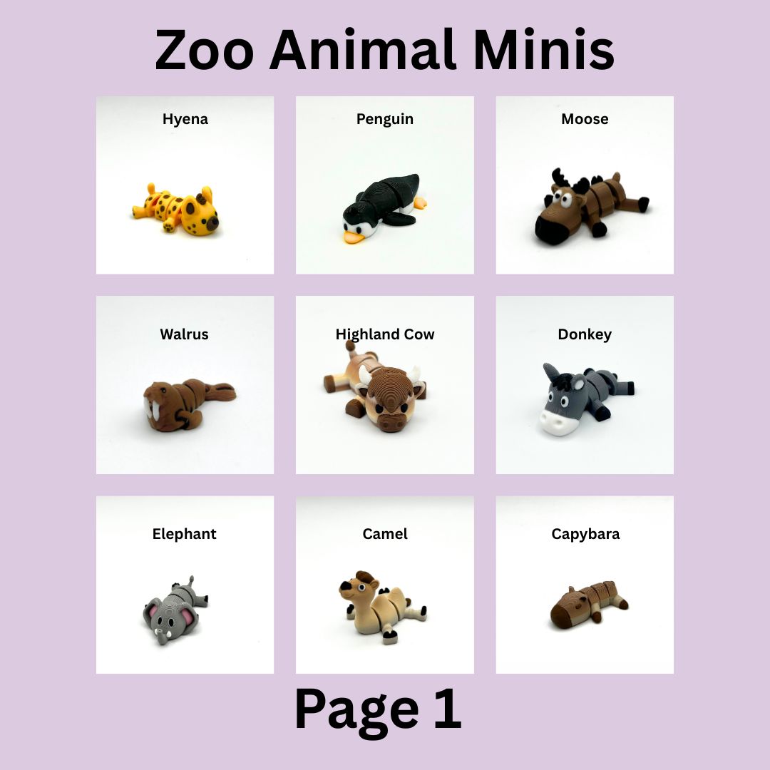 Build Your Own Mini Zoo Animal Flexi Pack — Pick Any 3 for £5